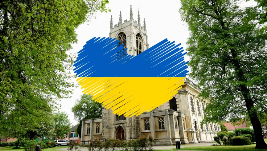 Prayers for Peace in Ukraine at All Saints Church in Gainsborough