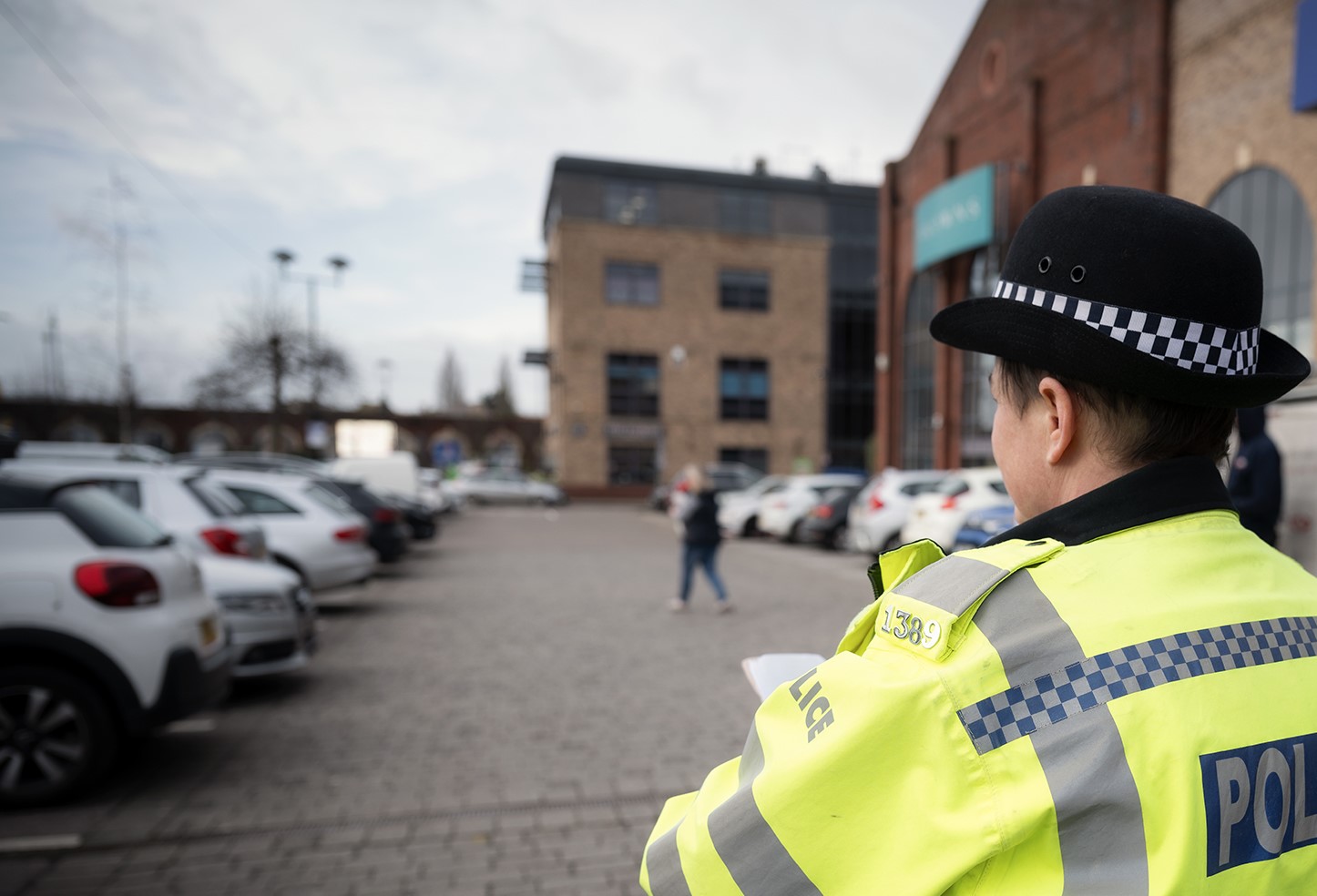 Police in Marshall's Yard, Gainsborough